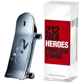 212 Men Heroes Forever Young EDT 90ml - Carolina Herrera