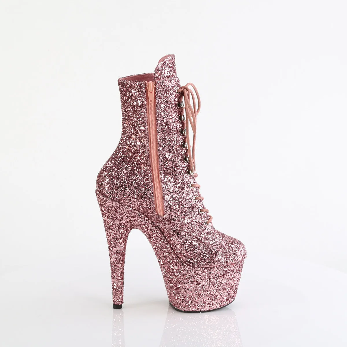 7 Inch Heel ADORE-1020GWR Rose Gold Glitter