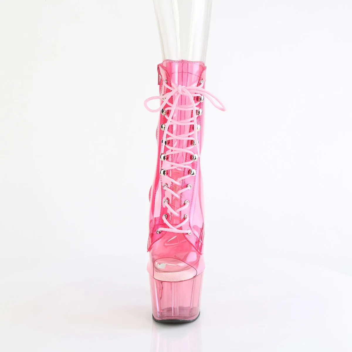 7 Inch Heel ADORE-1021C-T Baby Pink Translucent