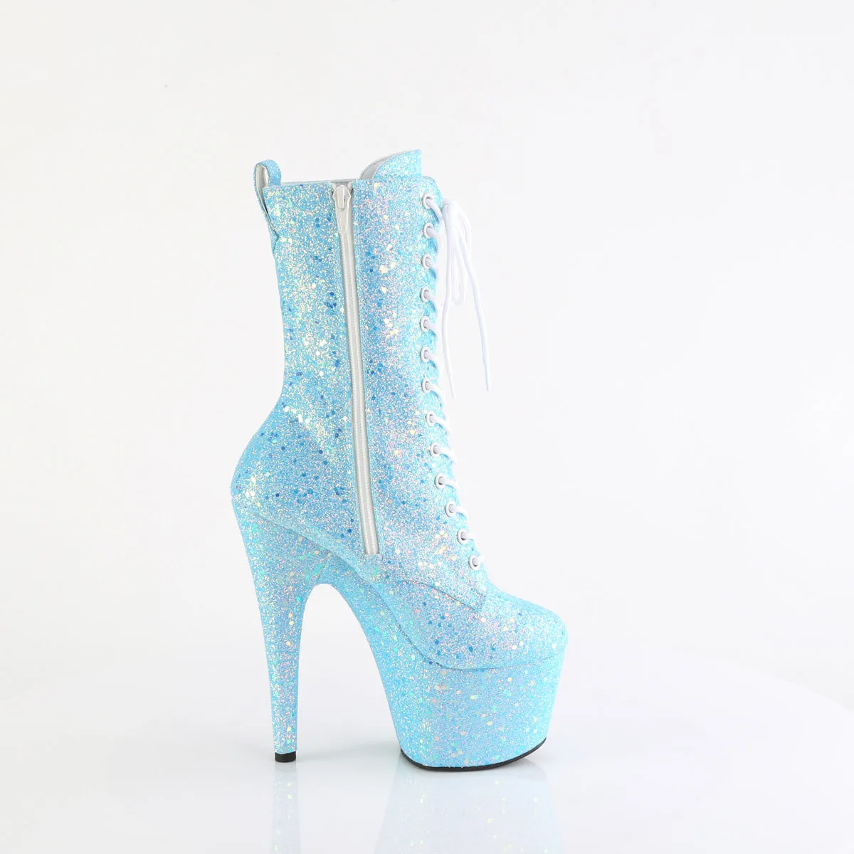 7 Inch Heel ADORE-1040-IG Baby Blue Glitter