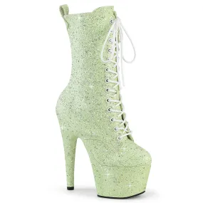 7 Inch Heel ADORE-1040GR Mint Glitter