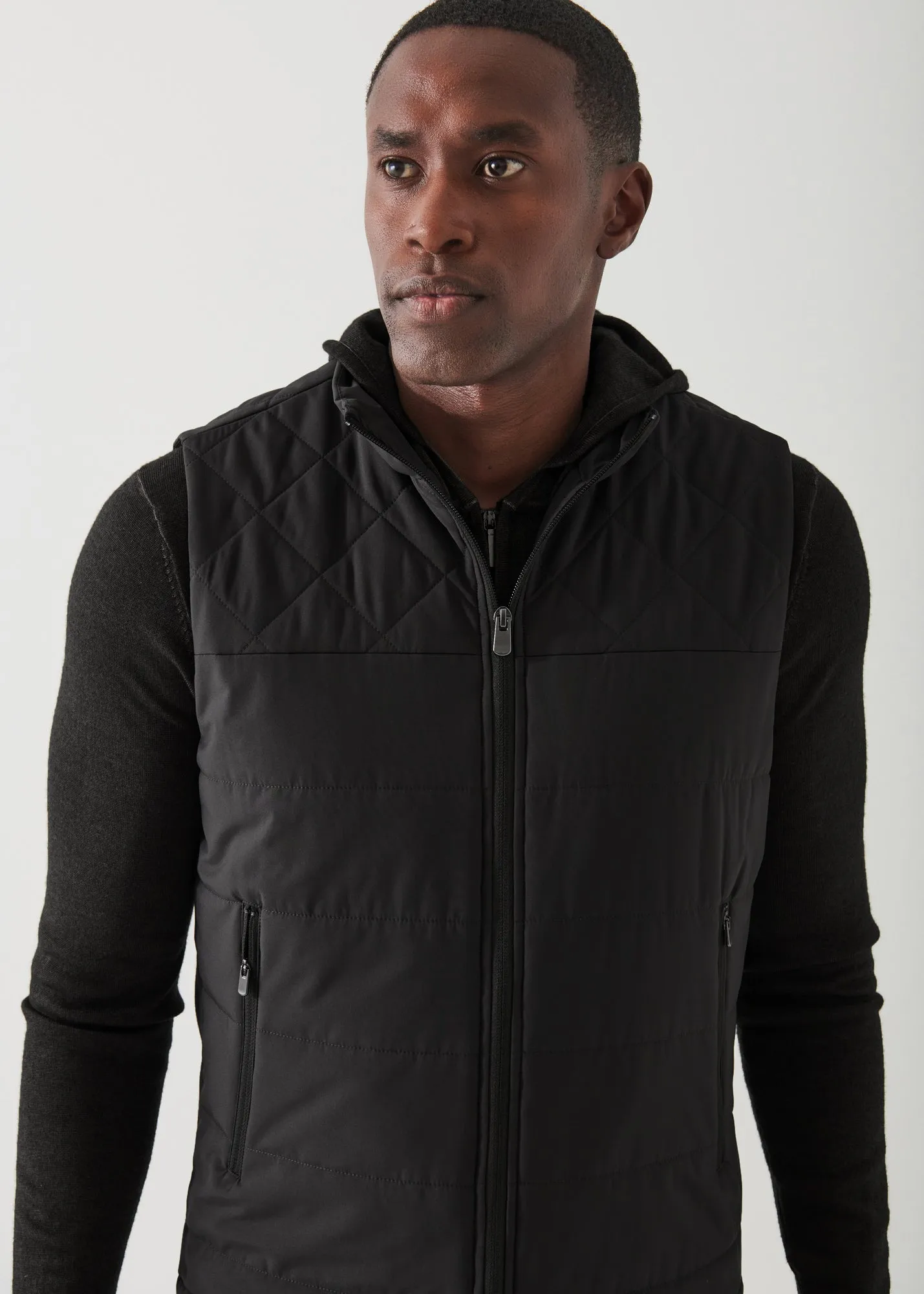 ACTIVE MIX-MEDIA QUILTED VEST