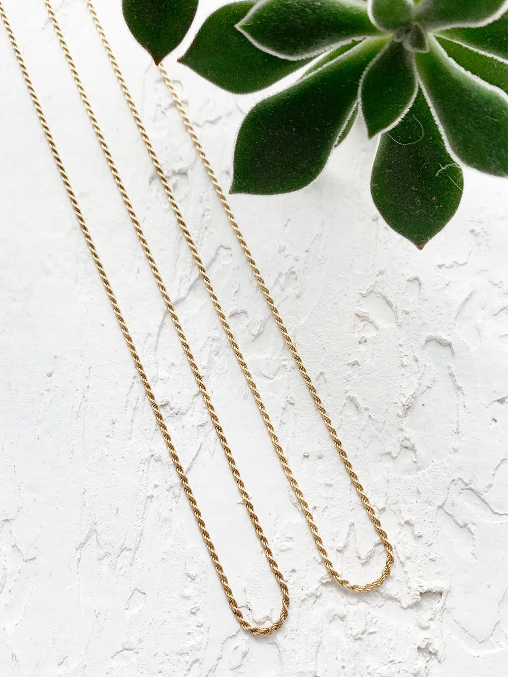 Ada | French Rope Chain Gold Filled Necklace