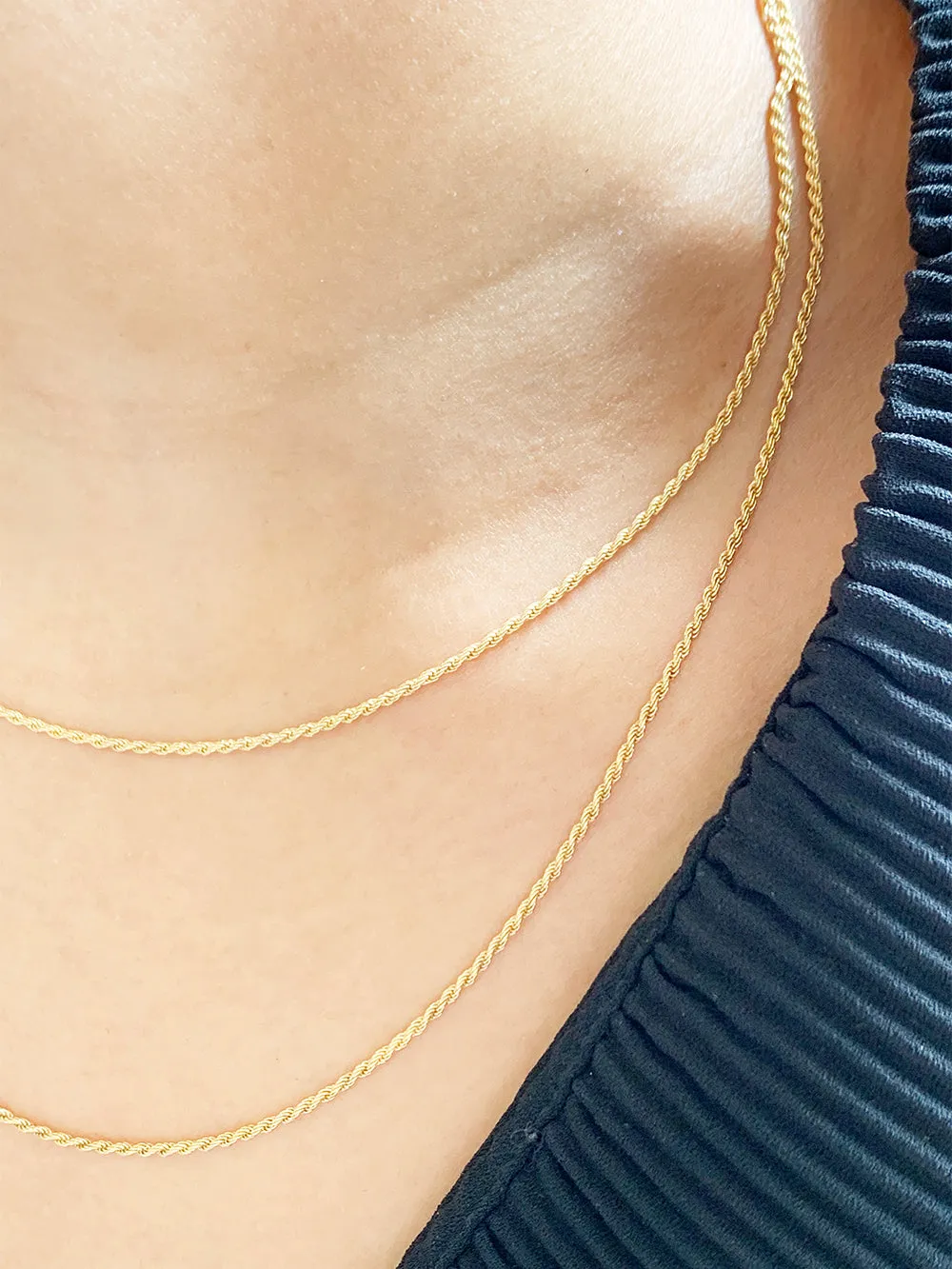 Ada | French Rope Chain Gold Filled Necklace