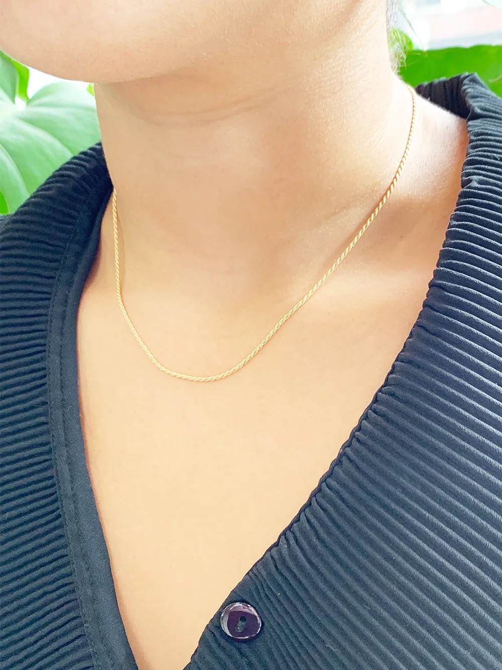 Ada | French Rope Chain Gold Filled Necklace