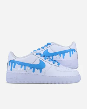 AF1 Light Blue Dripping