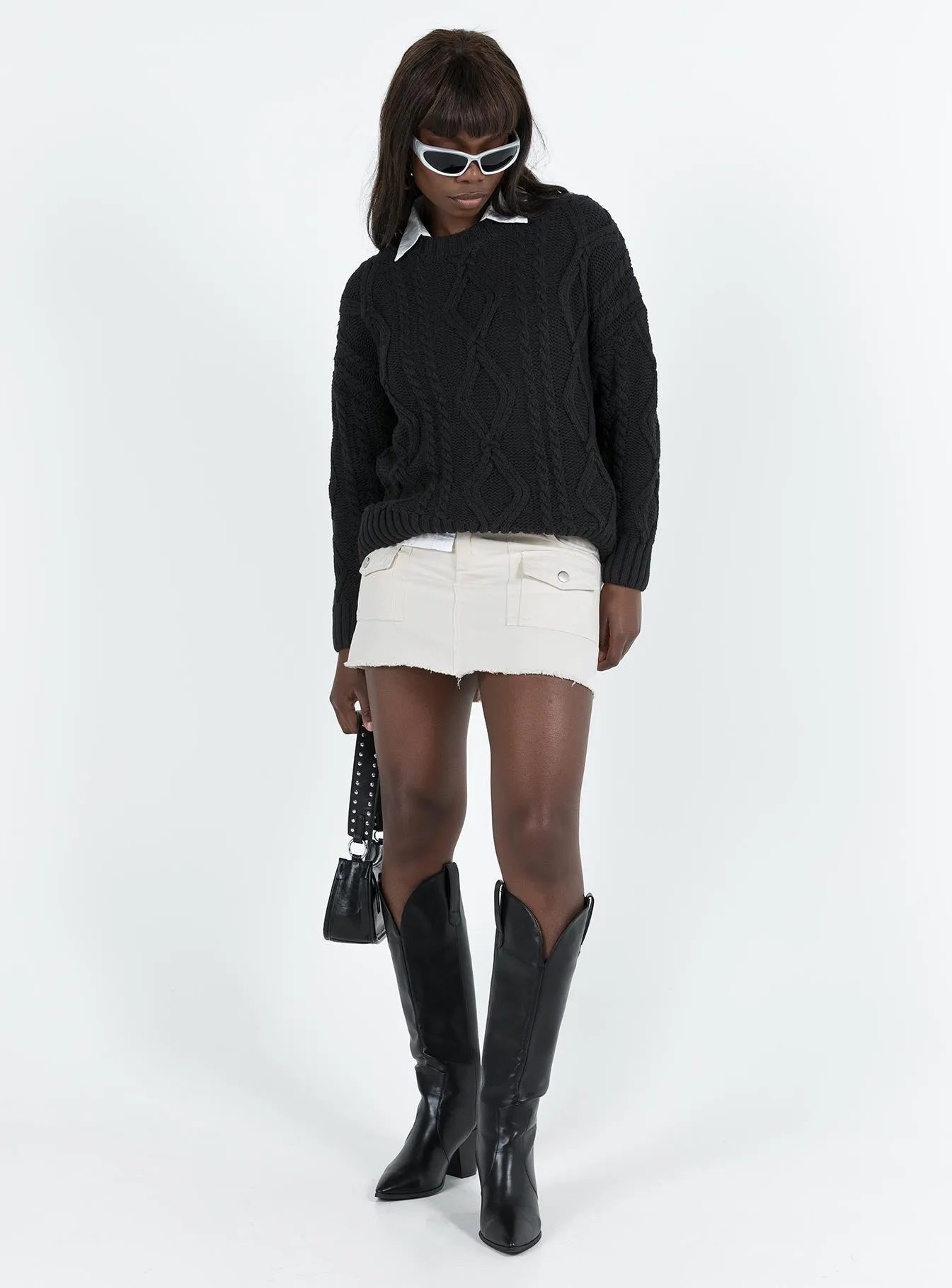 Anaya Oversized Jumper Black