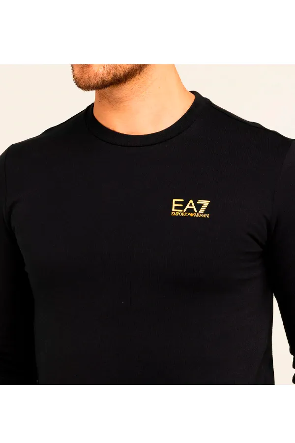 Armani EA7 ID Logo Sweatshirt Gold