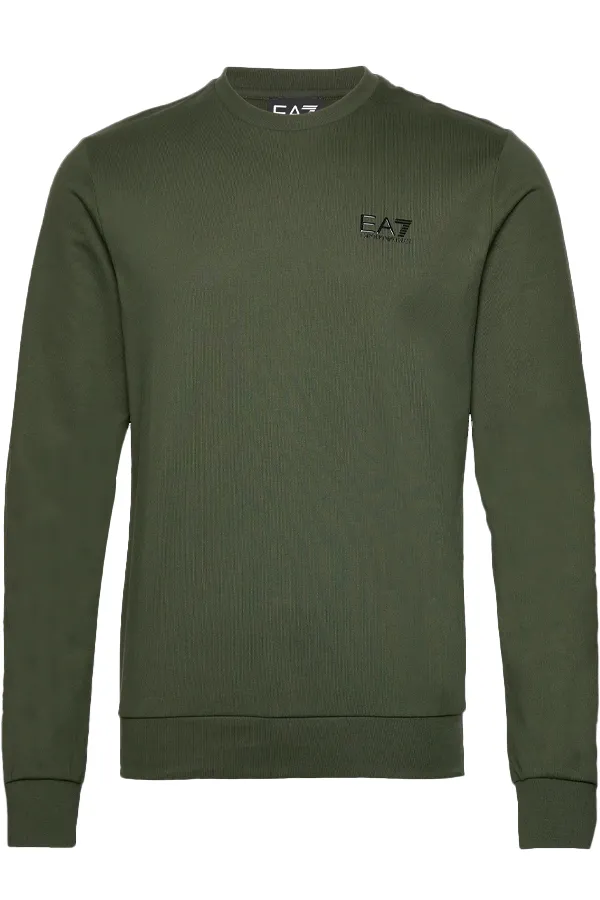 Armani EA7 ID Logo Sweatshirt Olive