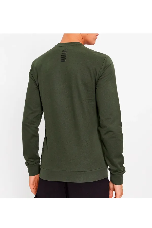 Armani EA7 ID Logo Sweatshirt Olive