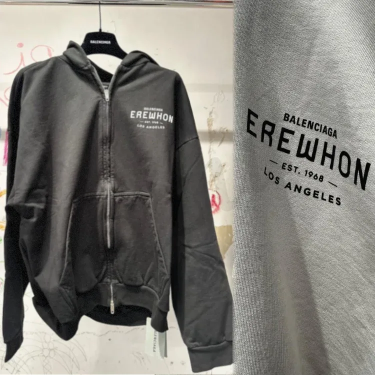 BALENCIAGA  |Unisex Collaboration Cotton Logo Hoodies & Sweatshirts