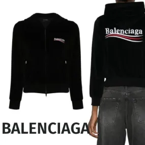 BALENCIAGA  |Unisex Cotton Logo Hoodies & Sweatshirts