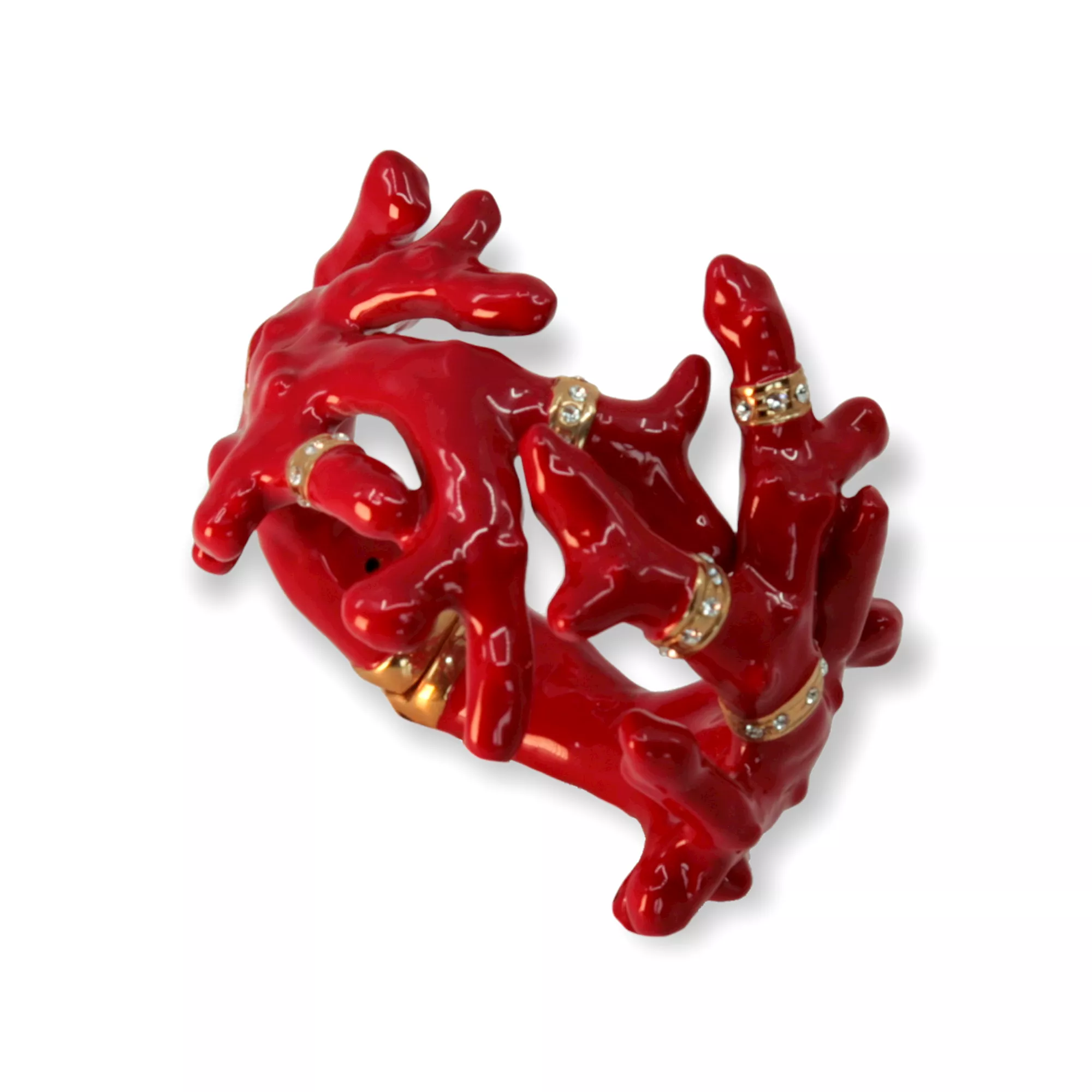 Bracelet coral-shaped red