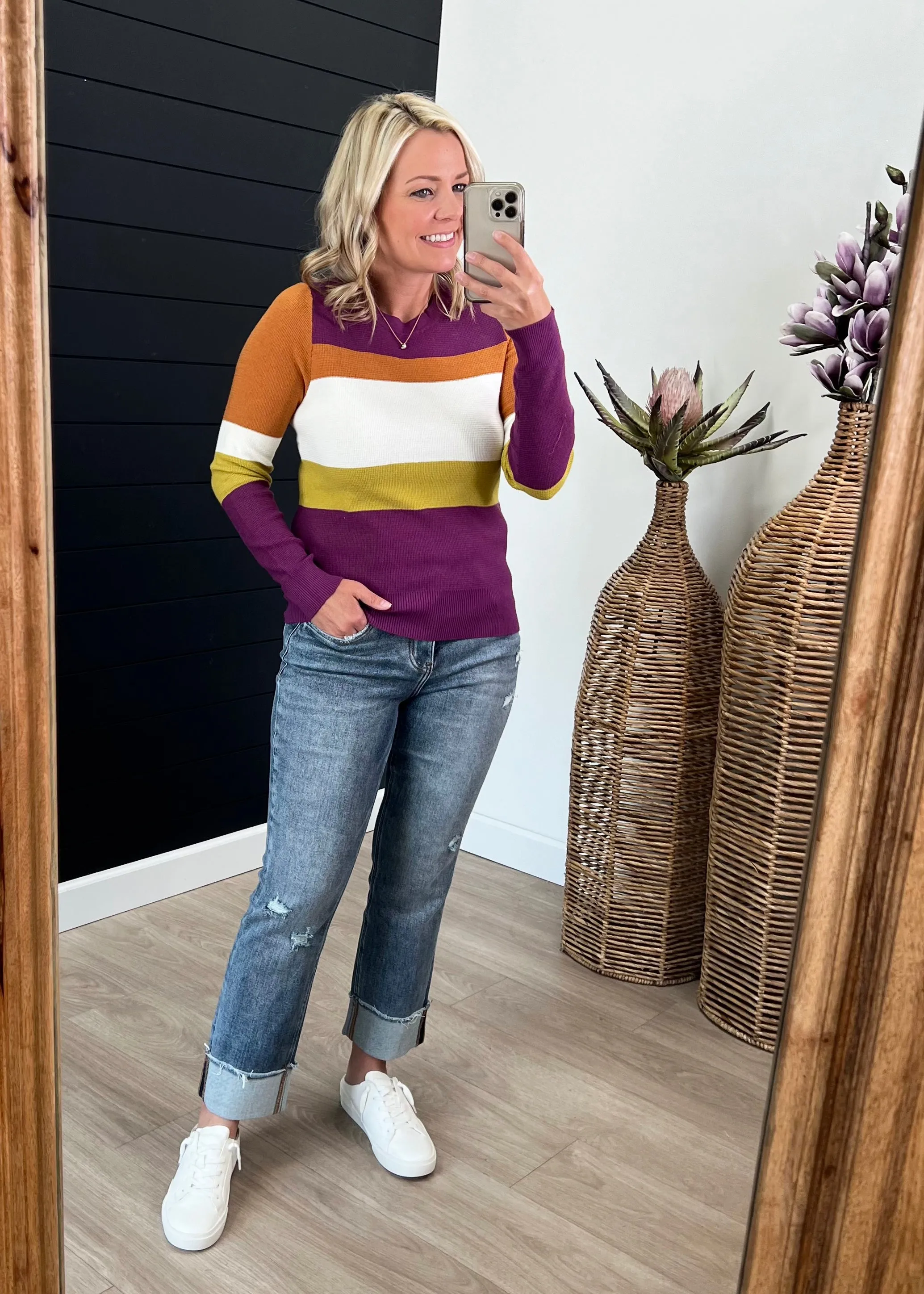 Bright & Bold Waffle Textured Tops - 2 colors!