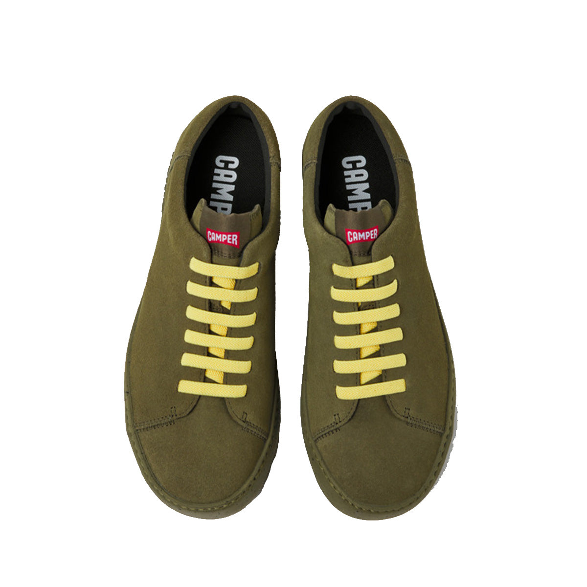 Camper Peu Touring Green nubuck sneakers for meno   