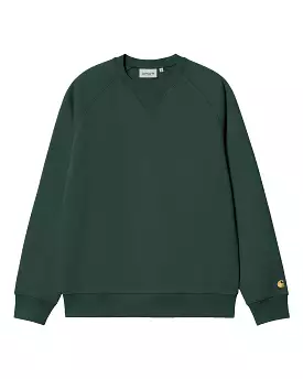 Carhartt Wip Chase Sweat Discovery Green Gold