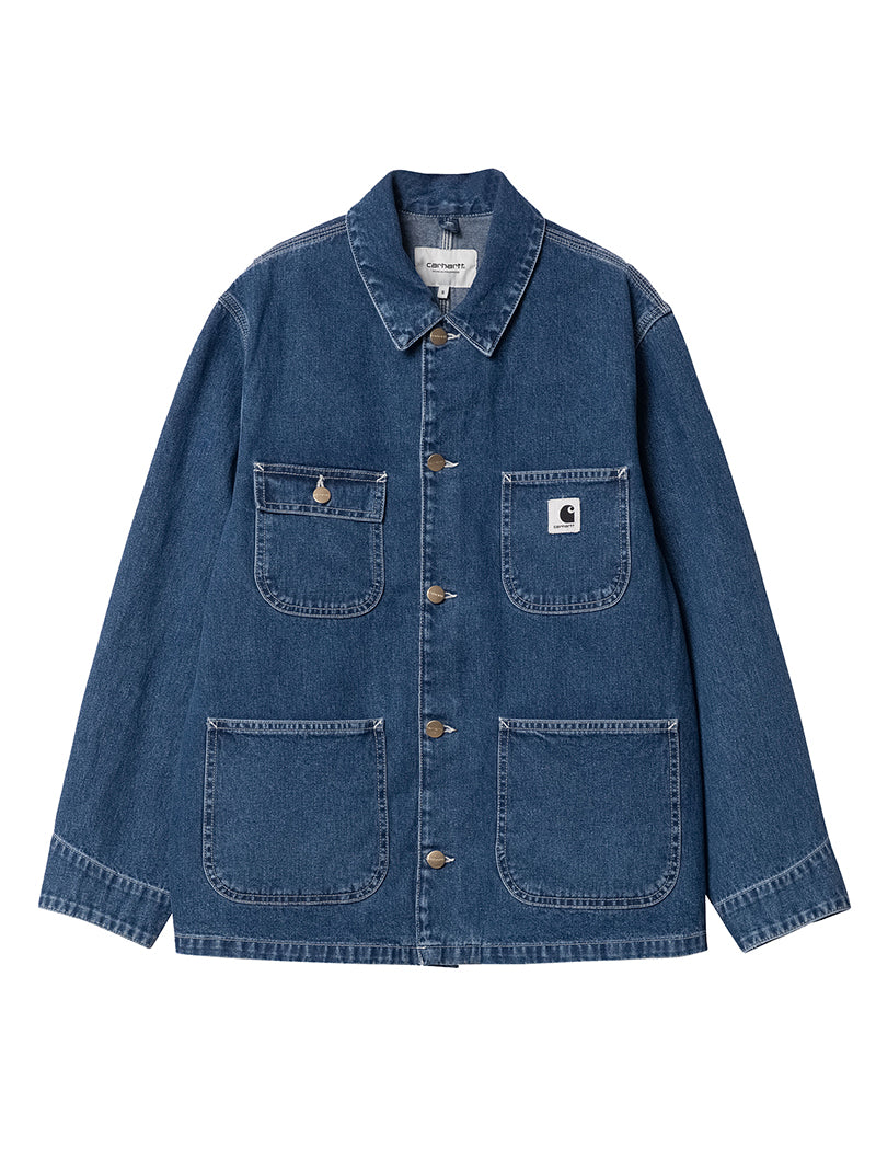 Carhartt WIP Womens OG Michigan Coat Blue Stone Washed