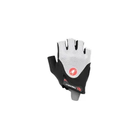 Castelli Arenberg Gel 2 Rosso Corsa Short Gloves Black White