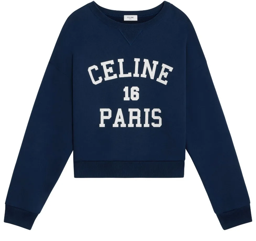 CELINE  |Long Sleeves Cotton Hoodies & Sweatshirts