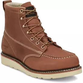 Chippewa Men's Edge Walker 6 Moc Toe Lace Up Work Boot -Tan- ED5312