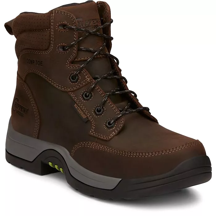 Chippewa Men's  Fabricator 6 Composite Toe Work Boot - Brown - 31003