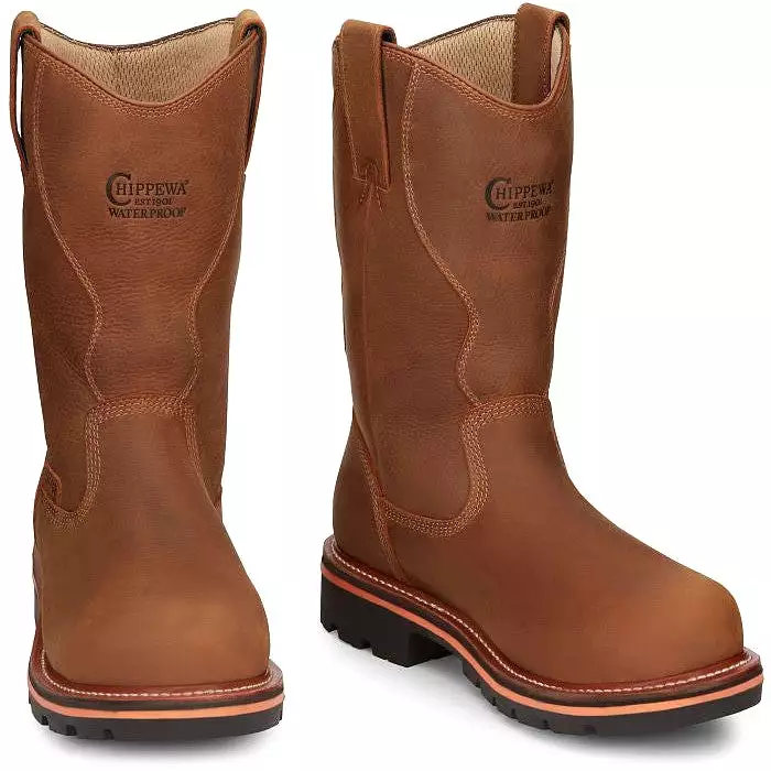 Chippewa Men's Thunderstruck 11 WP Nano Comp Toe Work Boot -Tan- TH1041