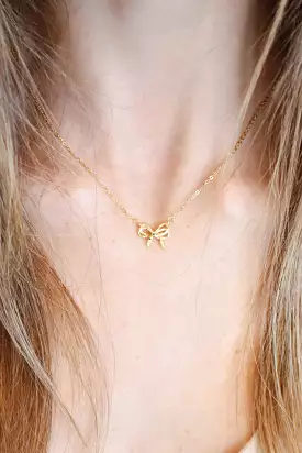 Dainty Bow Necklace