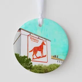 Dingo Flour Sign - Ceramic Ornament