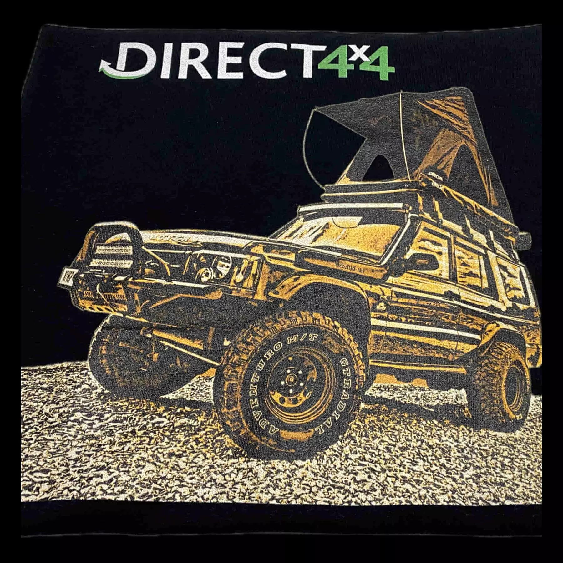 Direct4x4 Black Discovery Crew Neck T-Shirt