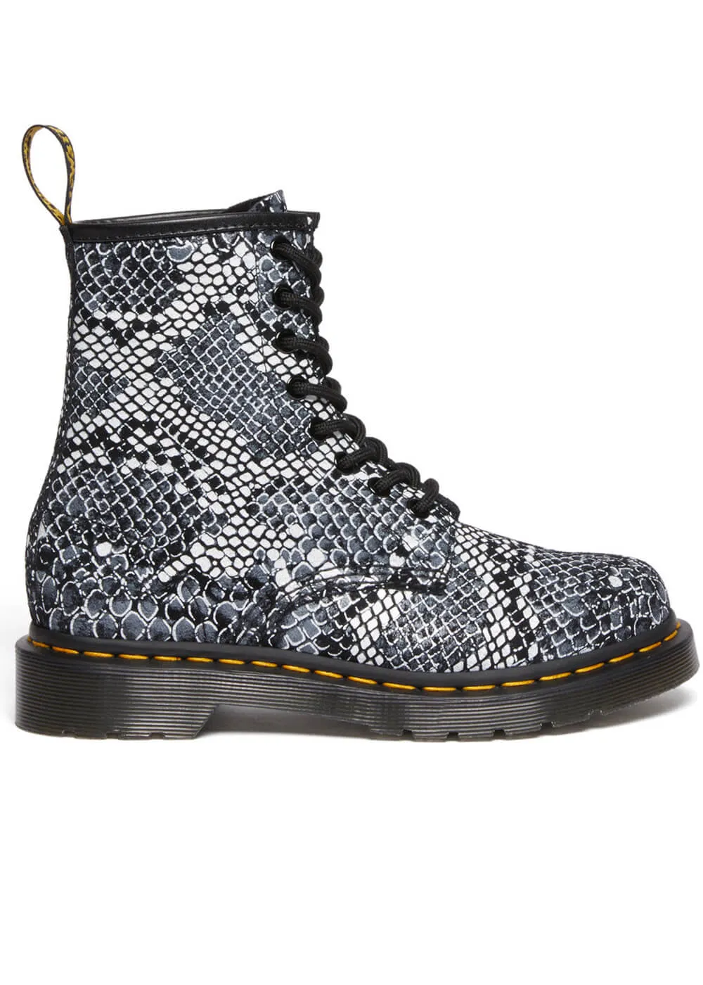 Dr. Martens 1460 Classic Boa Leather Boots Black