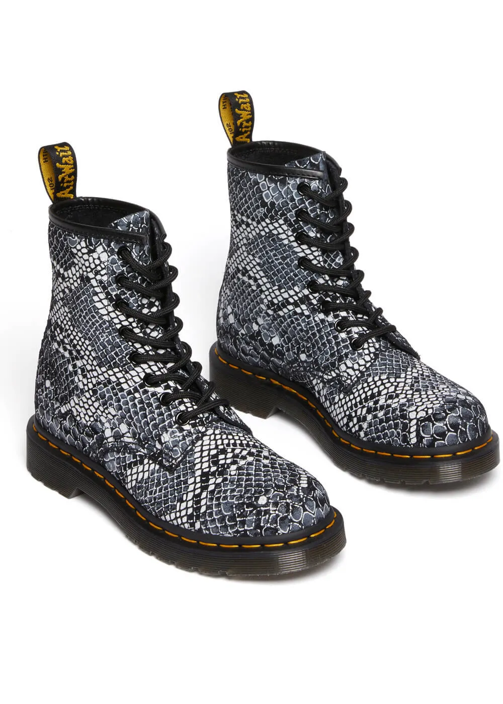 Dr. Martens 1460 Classic Boa Leather Boots Black