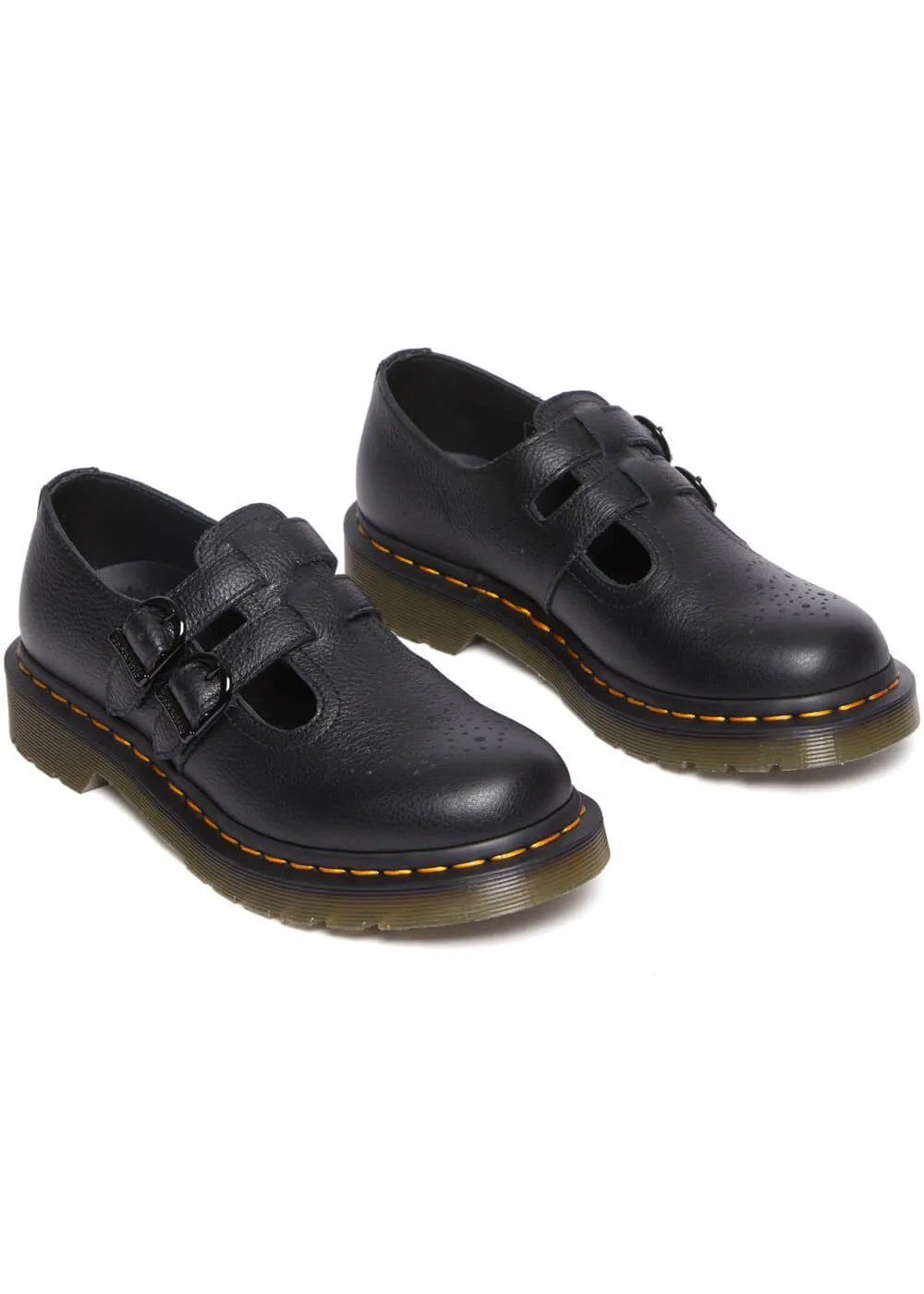 Dr. Martens 8065 Mary Jane Virginia Soft Leather Shoes Black