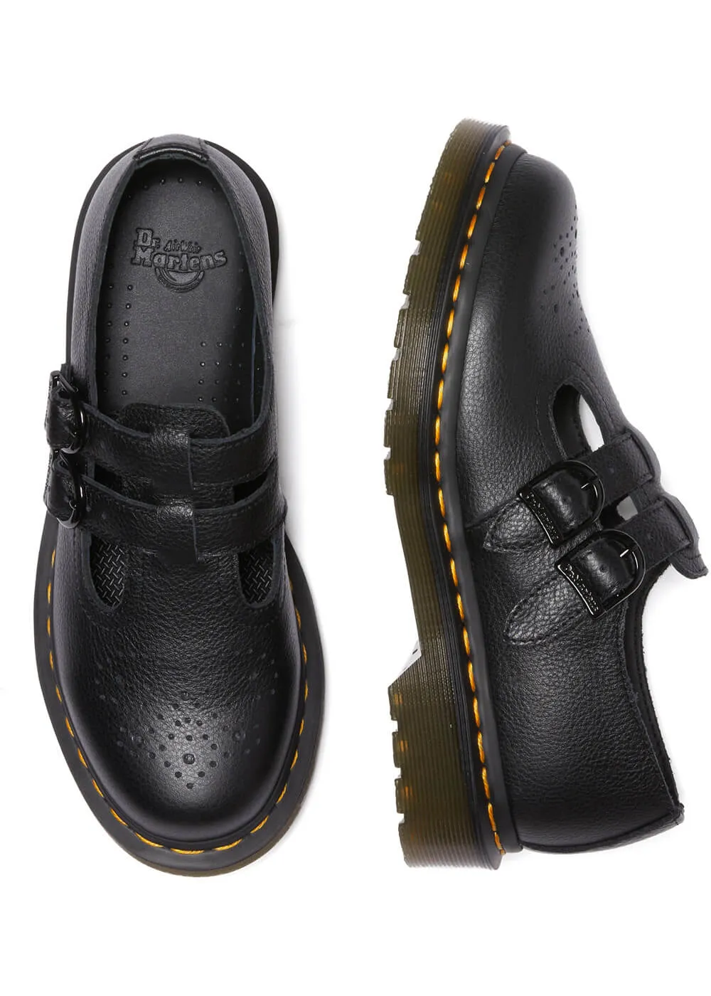 Dr. Martens 8065 Mary Jane Virginia Soft Leather Shoes Black