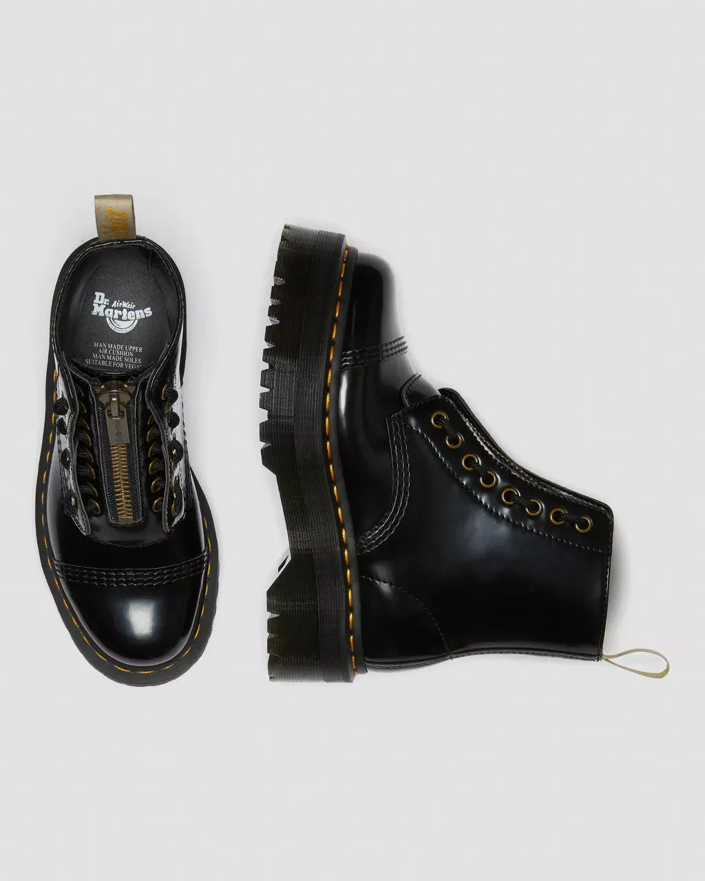 Dr Martens - Vegan Sinclair Platform Black Oxford Boots 26410001