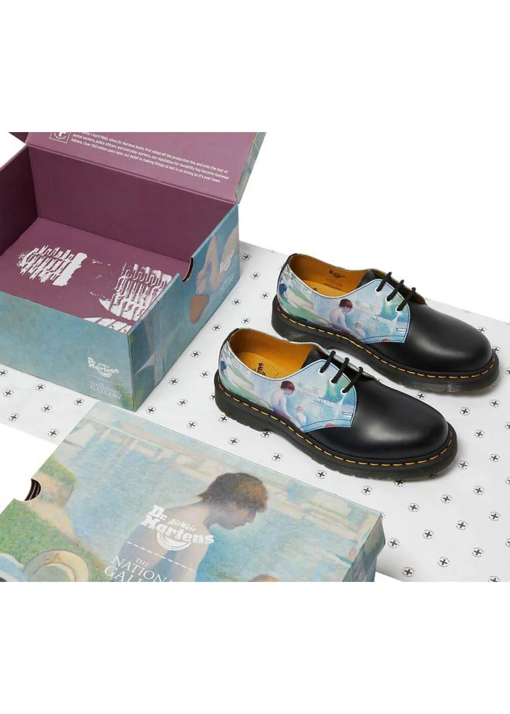 Dr. Martens x National Gallery 1461 Seurat Bathers Shoes Multi