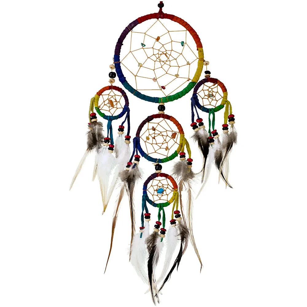 Dreamcatcher Leather Rainbow