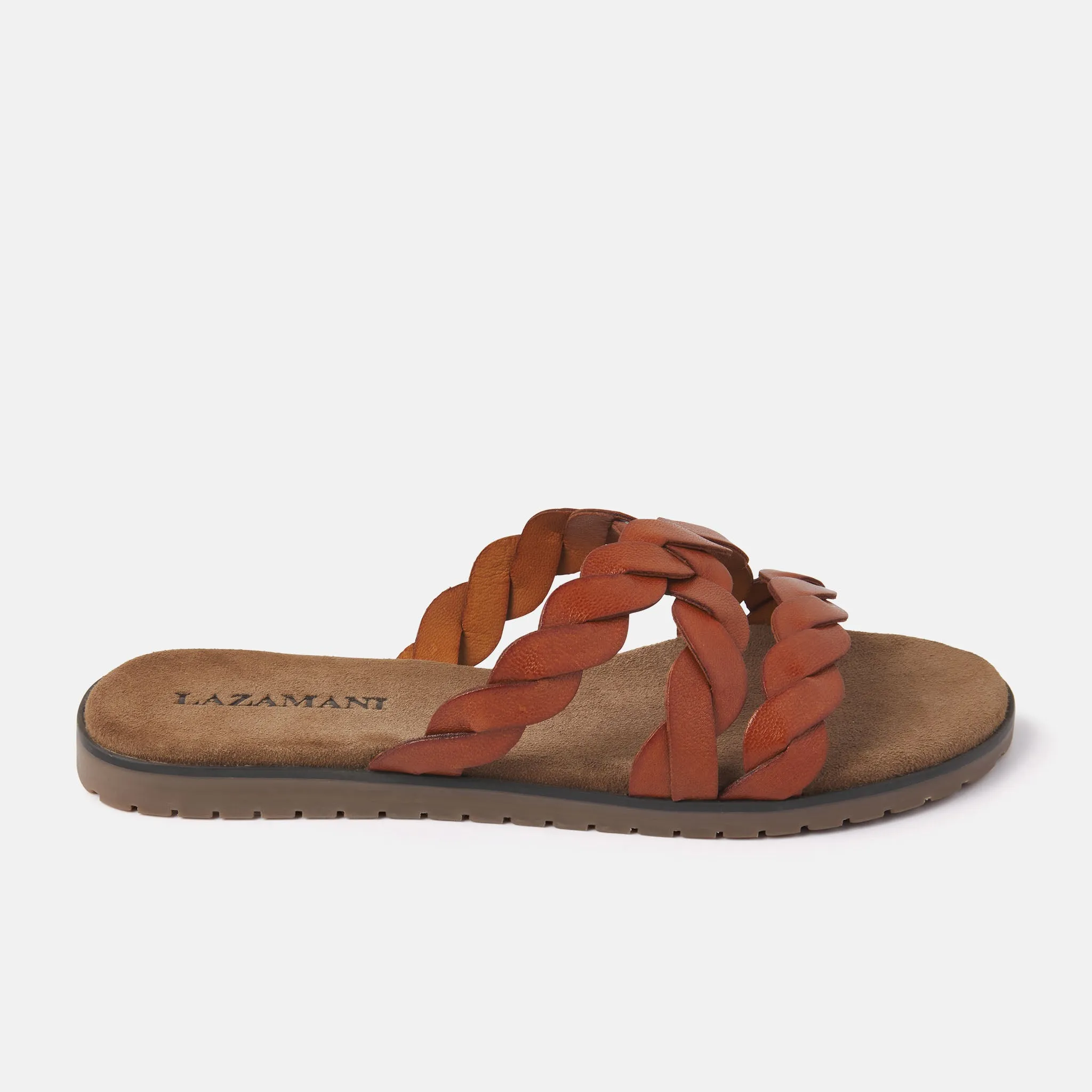 Eden Leren Dames Slippers Tan