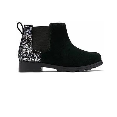 Emelie Kid's Waterproof Chelsea Boot - Black, Irid Dots