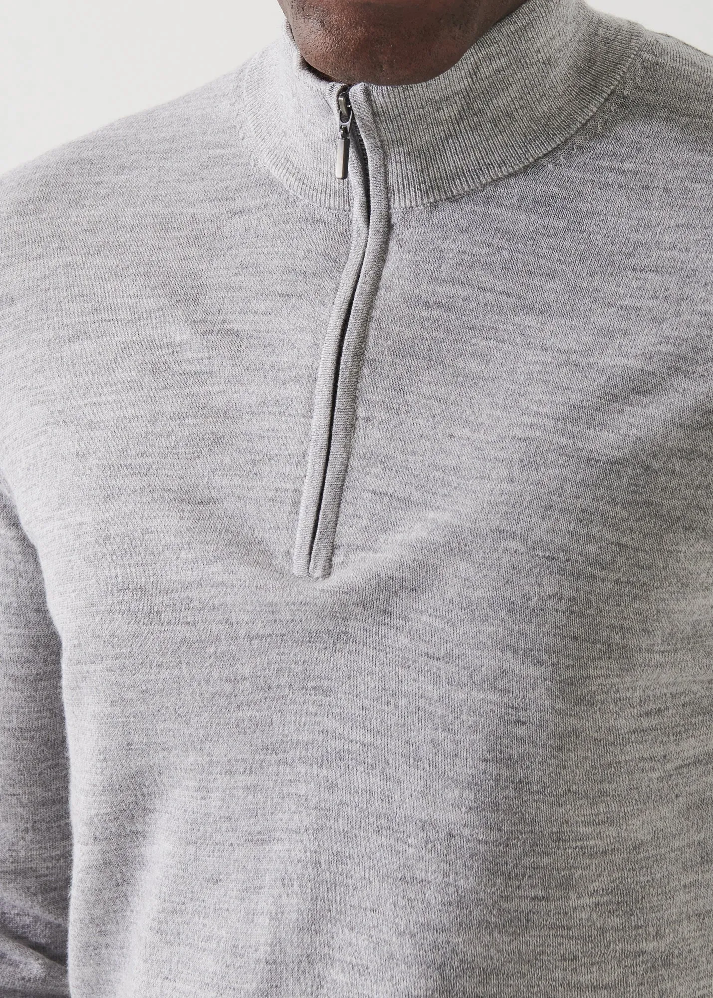 EXTRA-FINE MERINO QUARTER ZIP