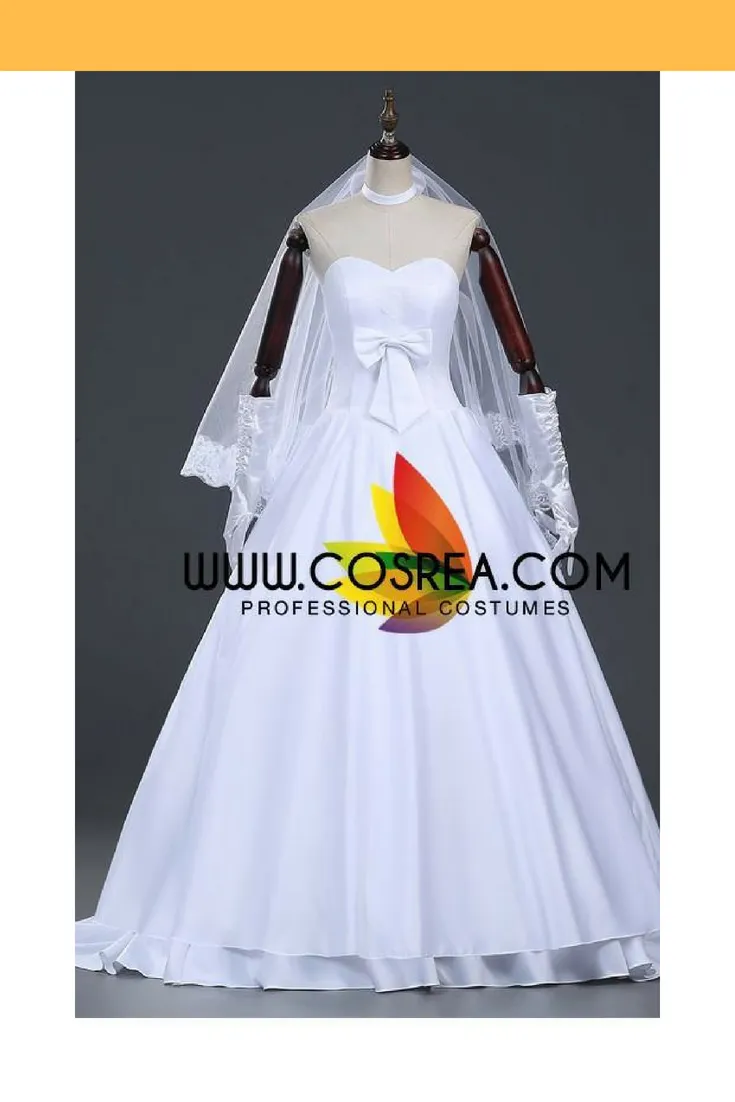 Fate Saber Anniversary Wedding Cosplay Costume