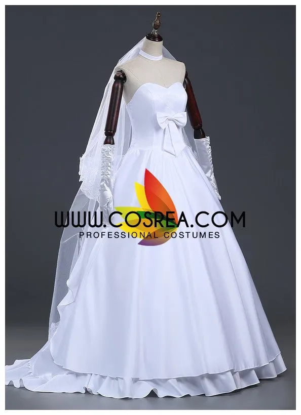 Fate Saber Anniversary Wedding Cosplay Costume