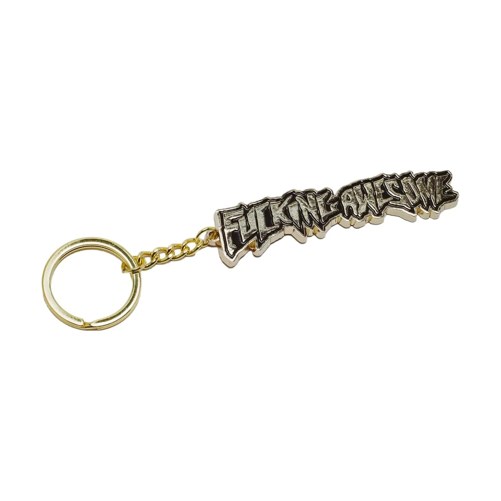 Fucking Awesome Gold Stamp Keychain