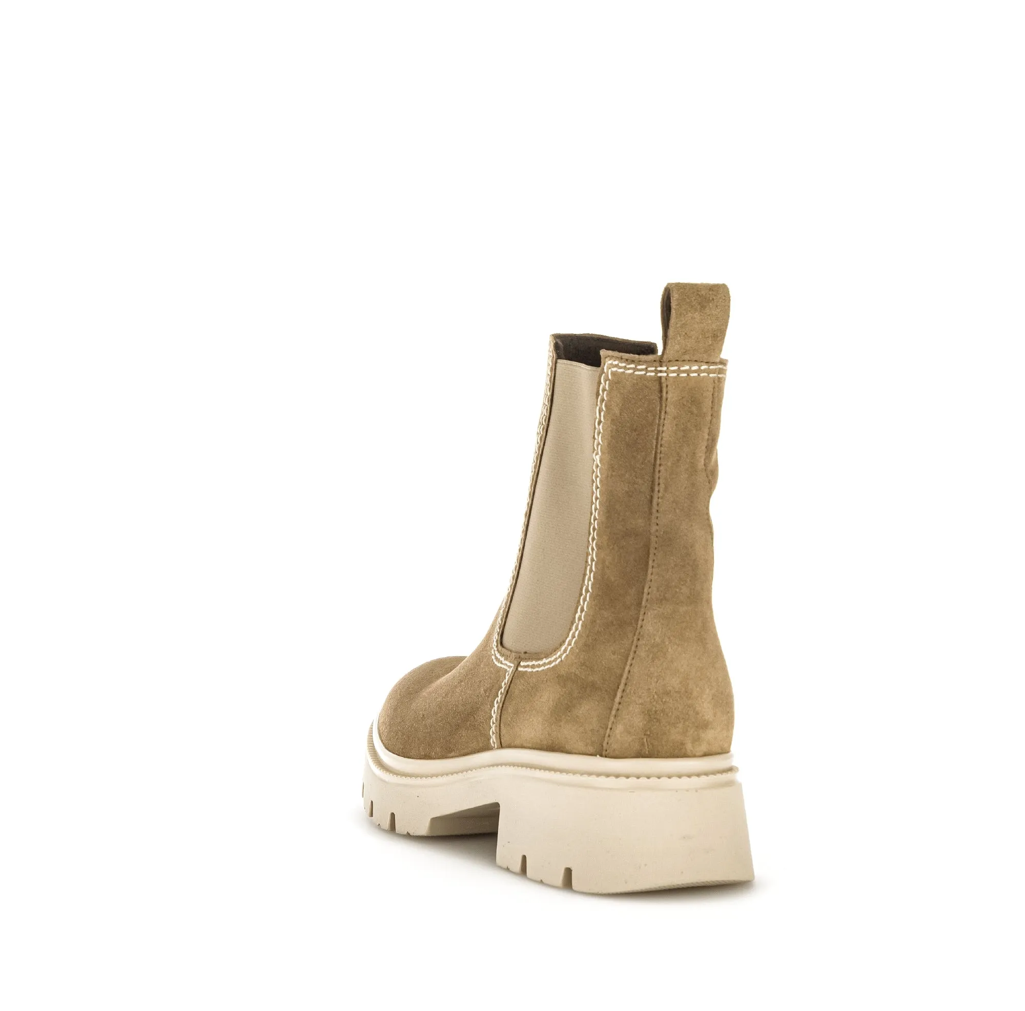 GABOR Camel  Suede Trek Sole Ankle Boot