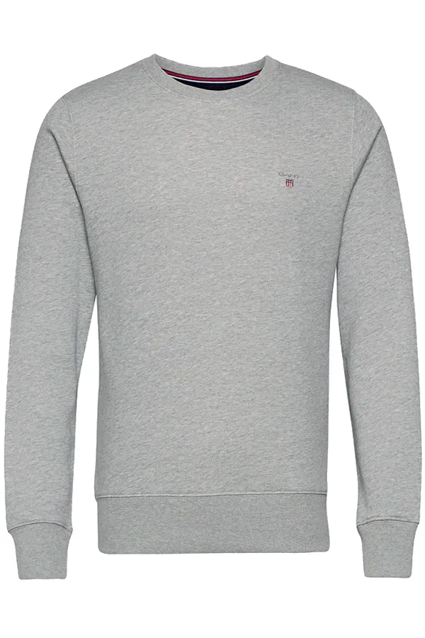 GANT Basic Crew Sweatshirt Grey