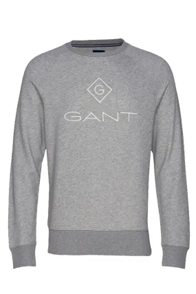 GANT Lock Crew Sweatshirt Grey