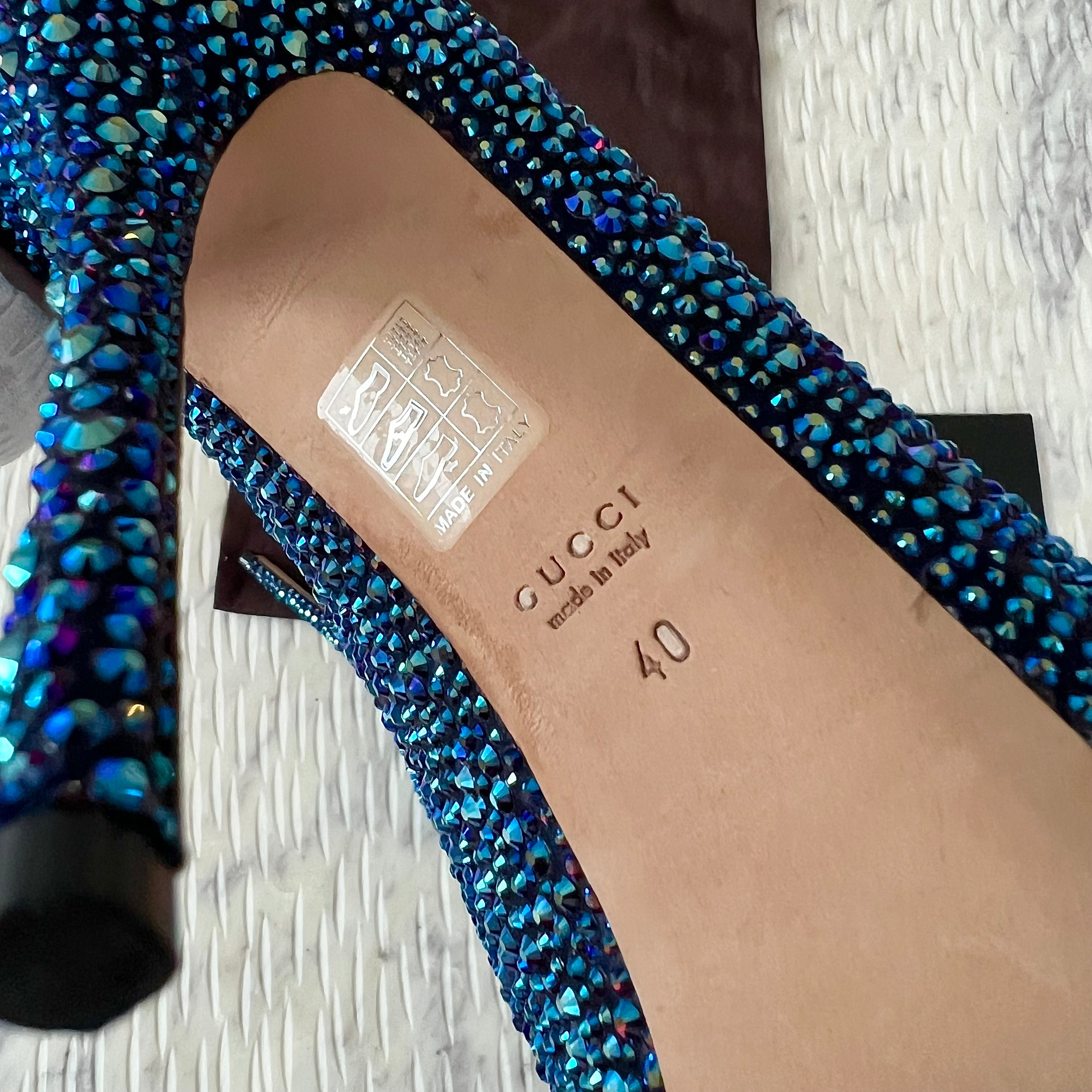 Gucci Strass Crystal Heels