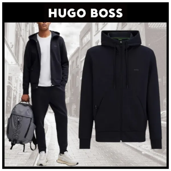 Hugo Boss  |Plain Logo Hoodies