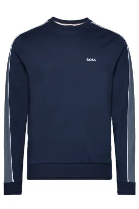 Hugo Boss Sweatshirt Stripe Logo Navy