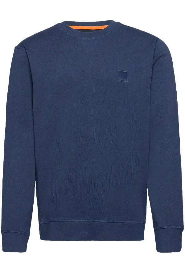 Hugo Boss Westart Patch Logo Sweatshirt Indigo