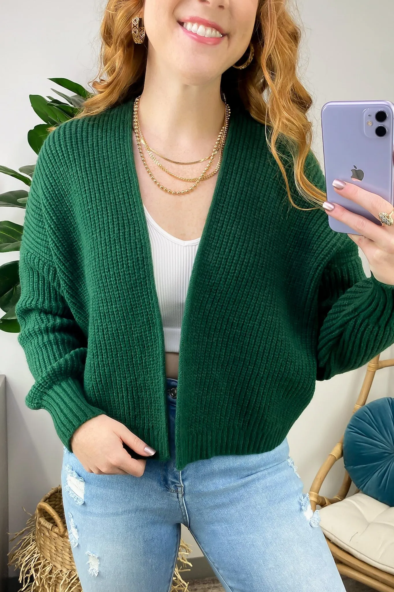 Jordie Drop Shoulder Knit Cardigan